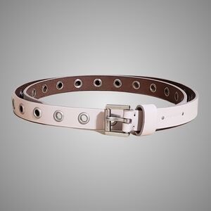 All Saints Belt Blush Antique Nickel Rivet Leather Belt Bohemian Grunge Modern